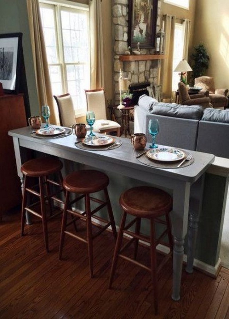 The Inspirations of Minimalist Sofa Bar Table in a Kitchen